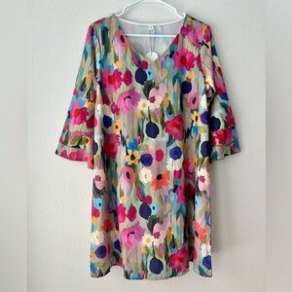 Floral Multicolor Midi Dress